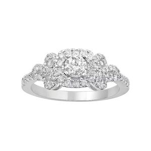 Vera Wang 14KT WG 3/4 CTTW Diamond Ring HI/I1
